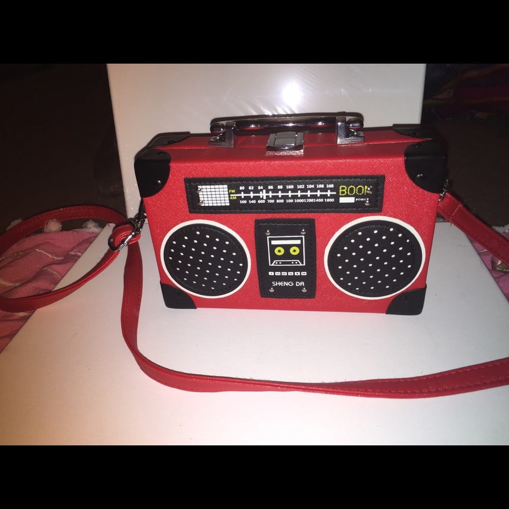 Boom box inspired crossbody bag!!